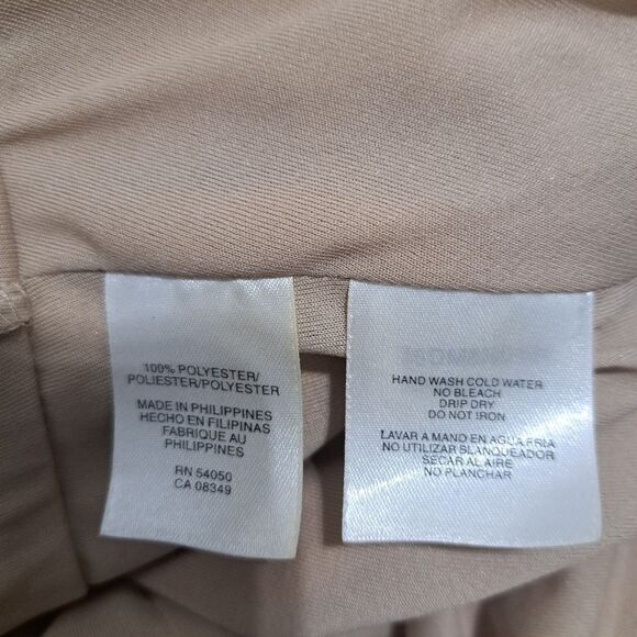 Anne Klien Floral Print Maxi Dress Pale Gold S 12 NWT - Picture 6 of 15